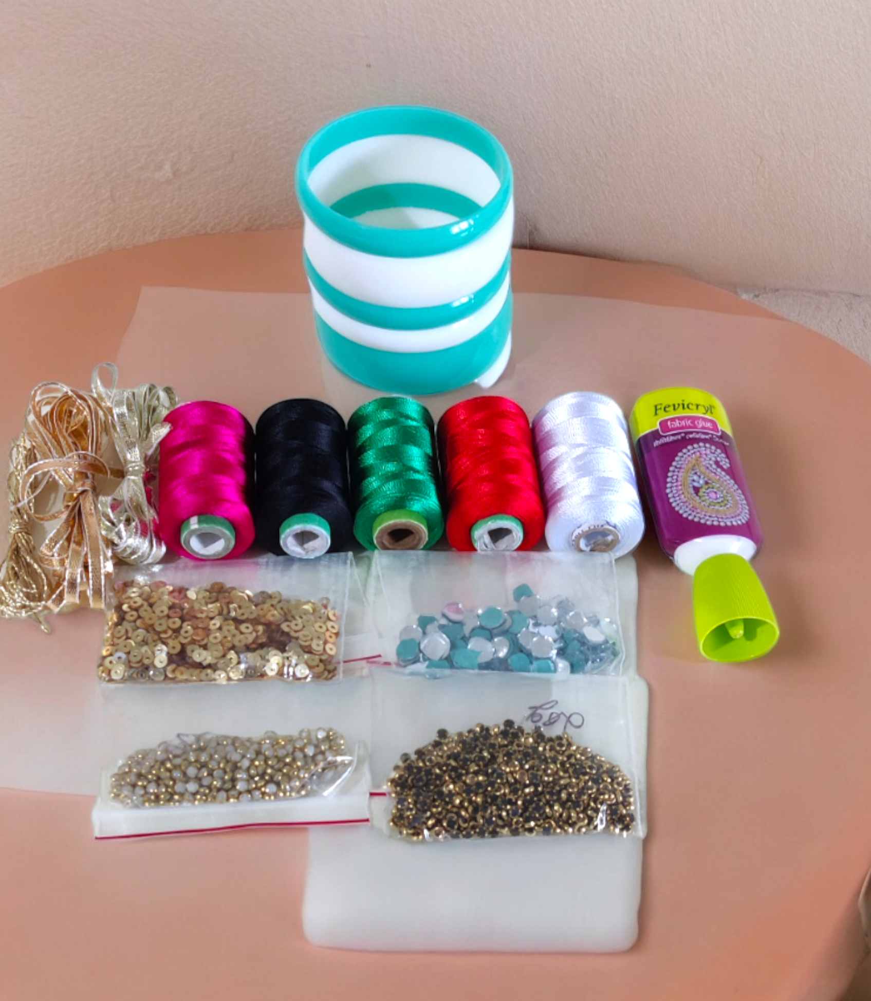 DIY Kit For Making Silk Thread Bangles - Main Image