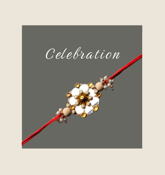Kundan With Mirrors Rakhi - P2