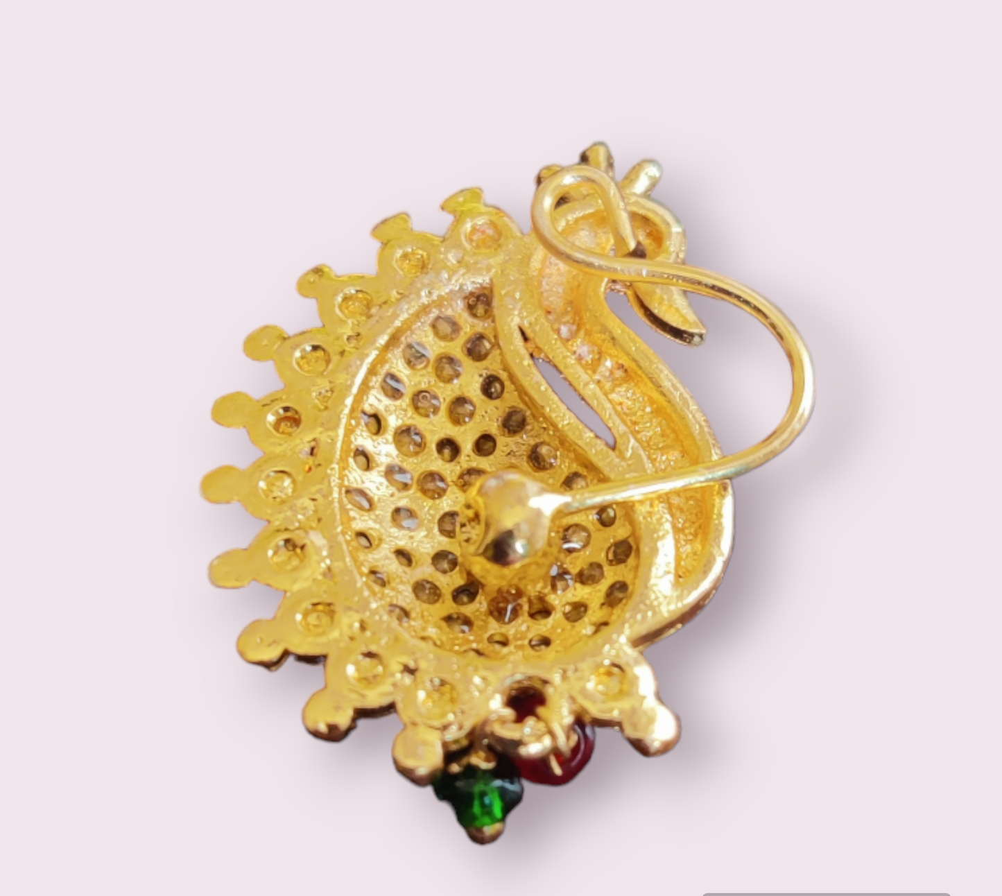 Peacock Nose Pin