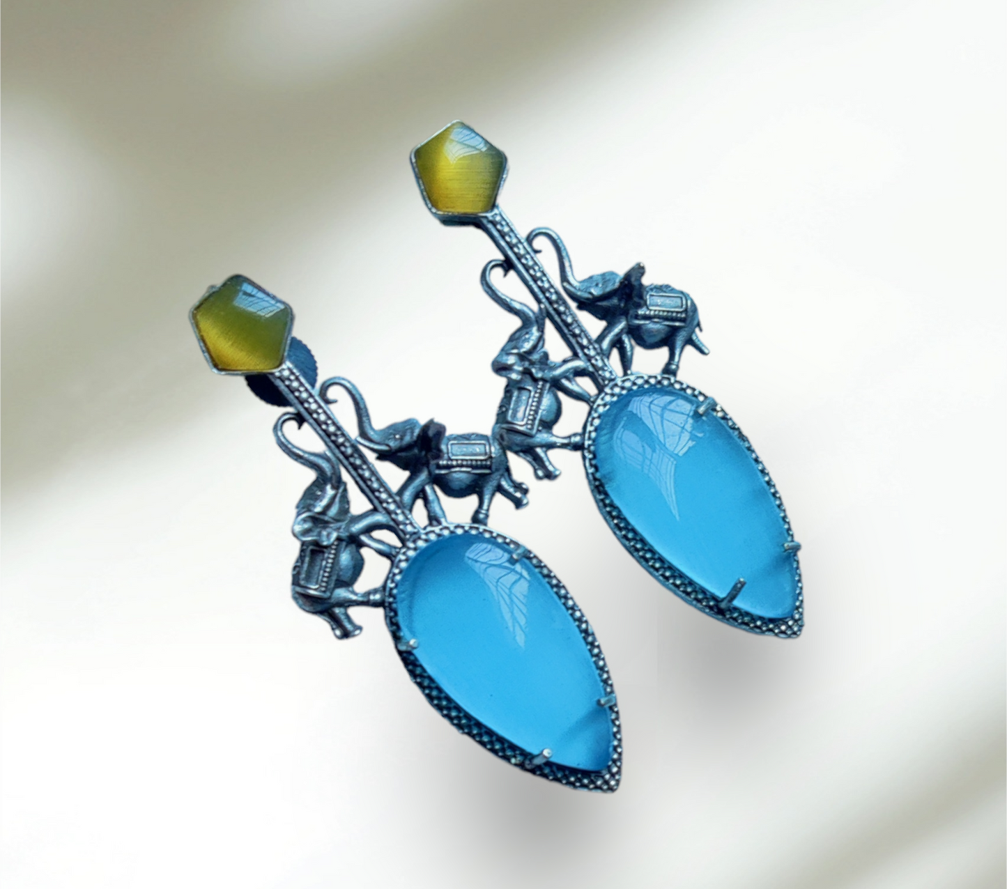 Black Metal Earrings - XJ46
