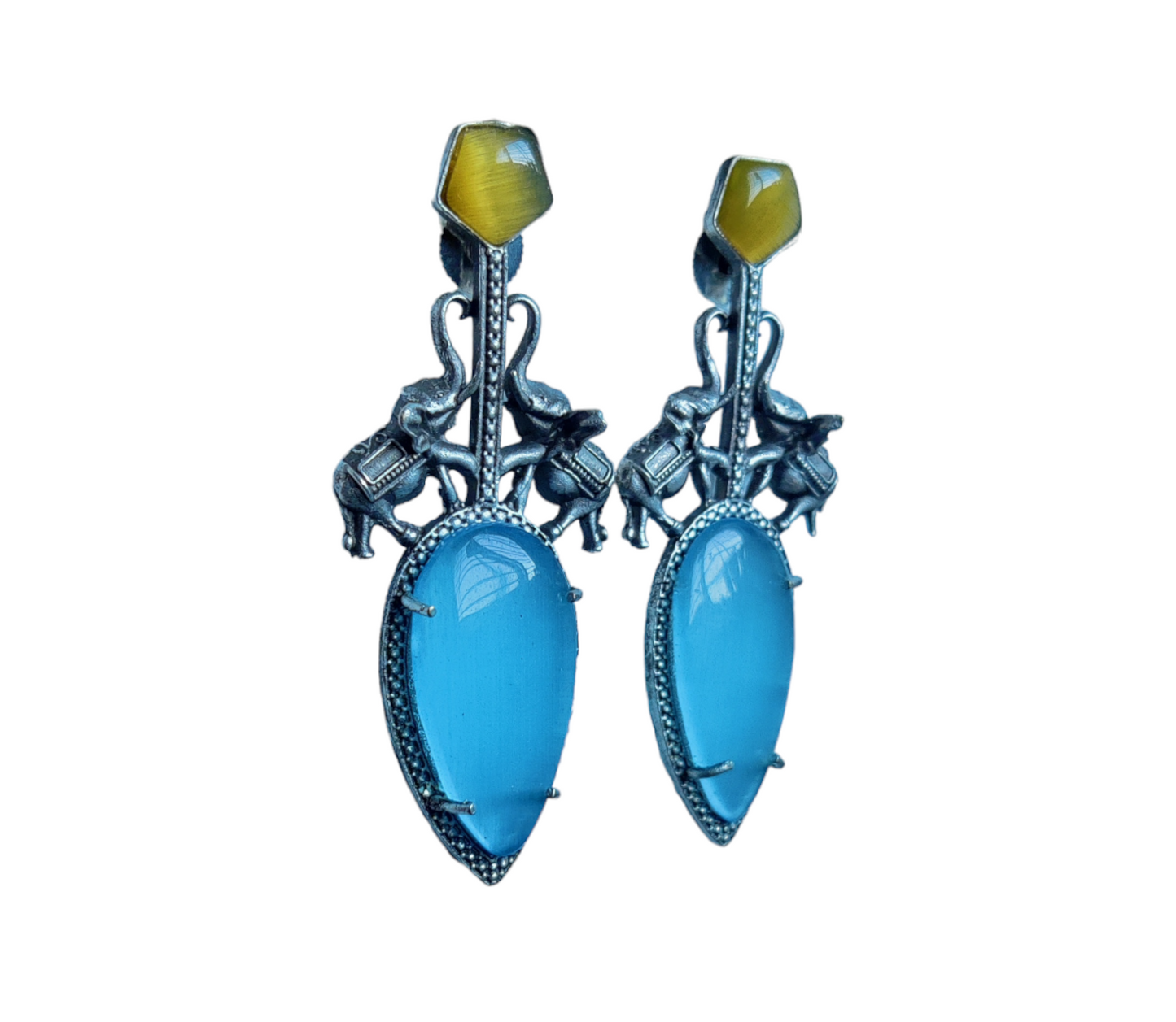 Black Metal Earrings - XJ46