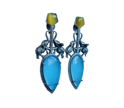 Black Metal Earrings - XJ46