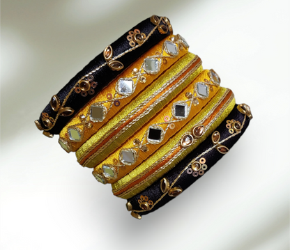 Multi Color - Silk Thread Bangle Set