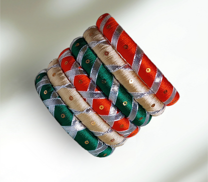 Taasha, handmade bangles, silk thread bangles, handmade, handicrafts