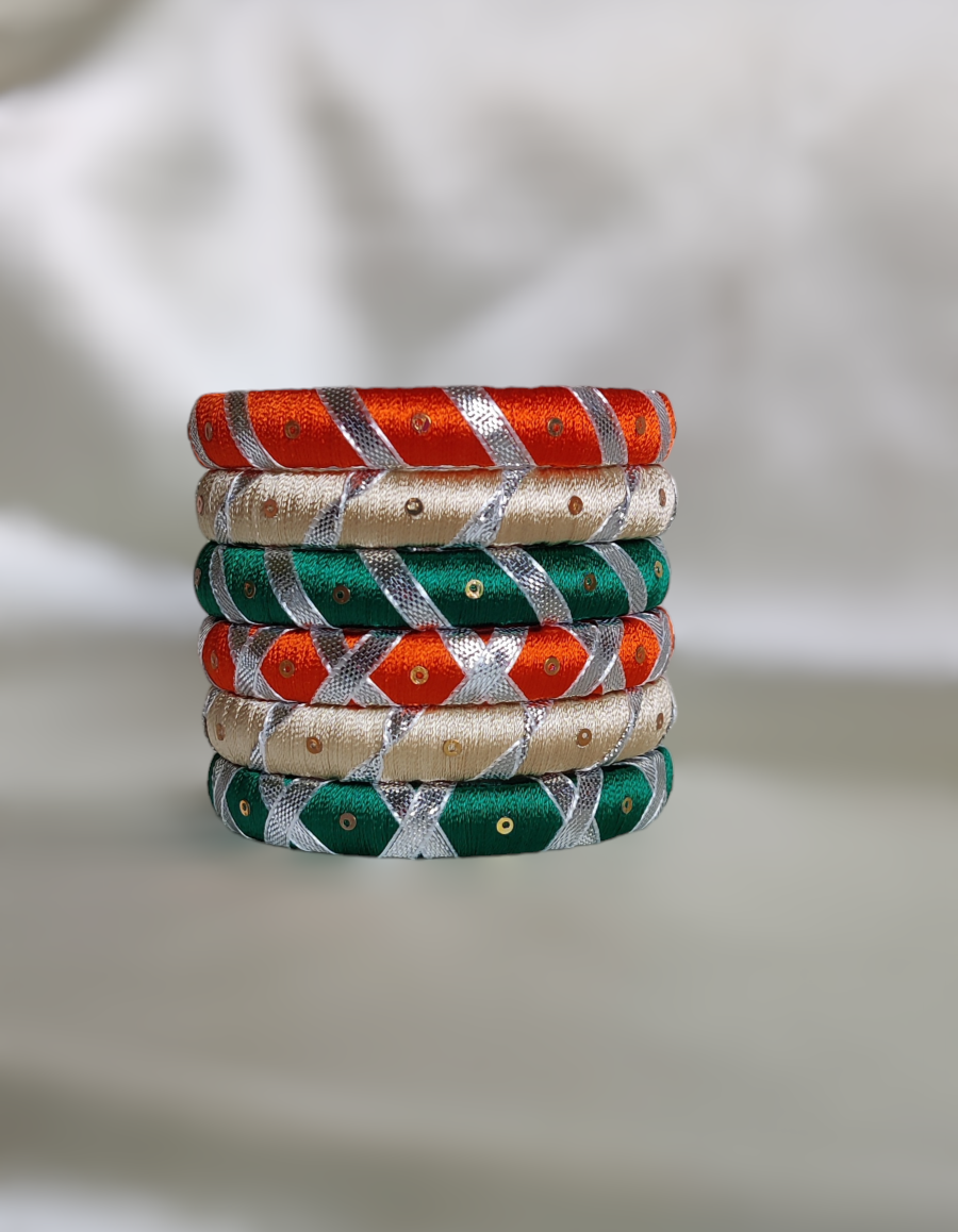 Taasha, handmade bangles, silk thread bangles, handmade, handicrafts