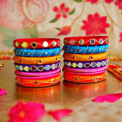 Taasha, handmade bagles, silk thread bangles, handmade bangles, handicrafts