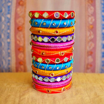 Taasha, handmade bagles, silk thread bangles, handmade bangles, handicrafts