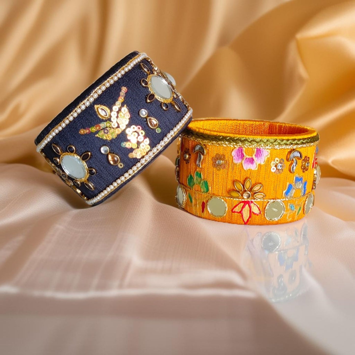 Taasha, handmade bagles, silk thread bangles, handmade bangles, handicrafts