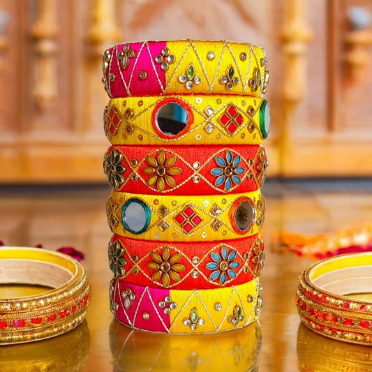 Taasha, handmade bangles, silk thread bangles, handmade, handicrafts