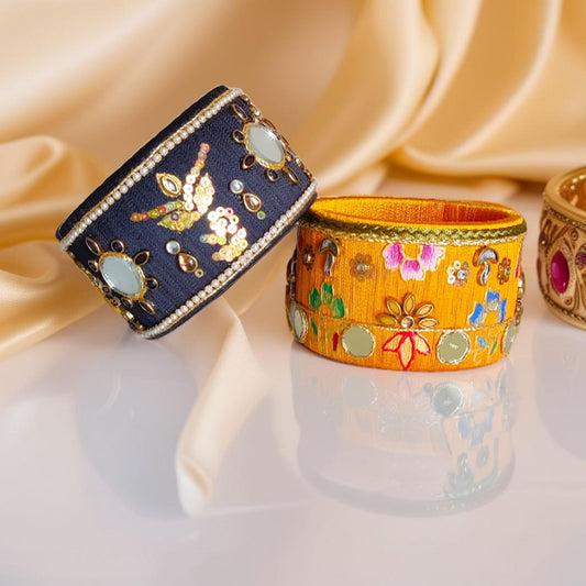 Taasha, handmade bagles, silk thread bangles, handmade bangles, handicrafts