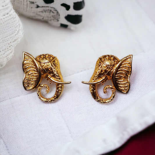 Temple jewellery, ethnic earrings, fashion jewellery, Traditional Earrings, Ganesh Lakshmi Earrings, Jhumka