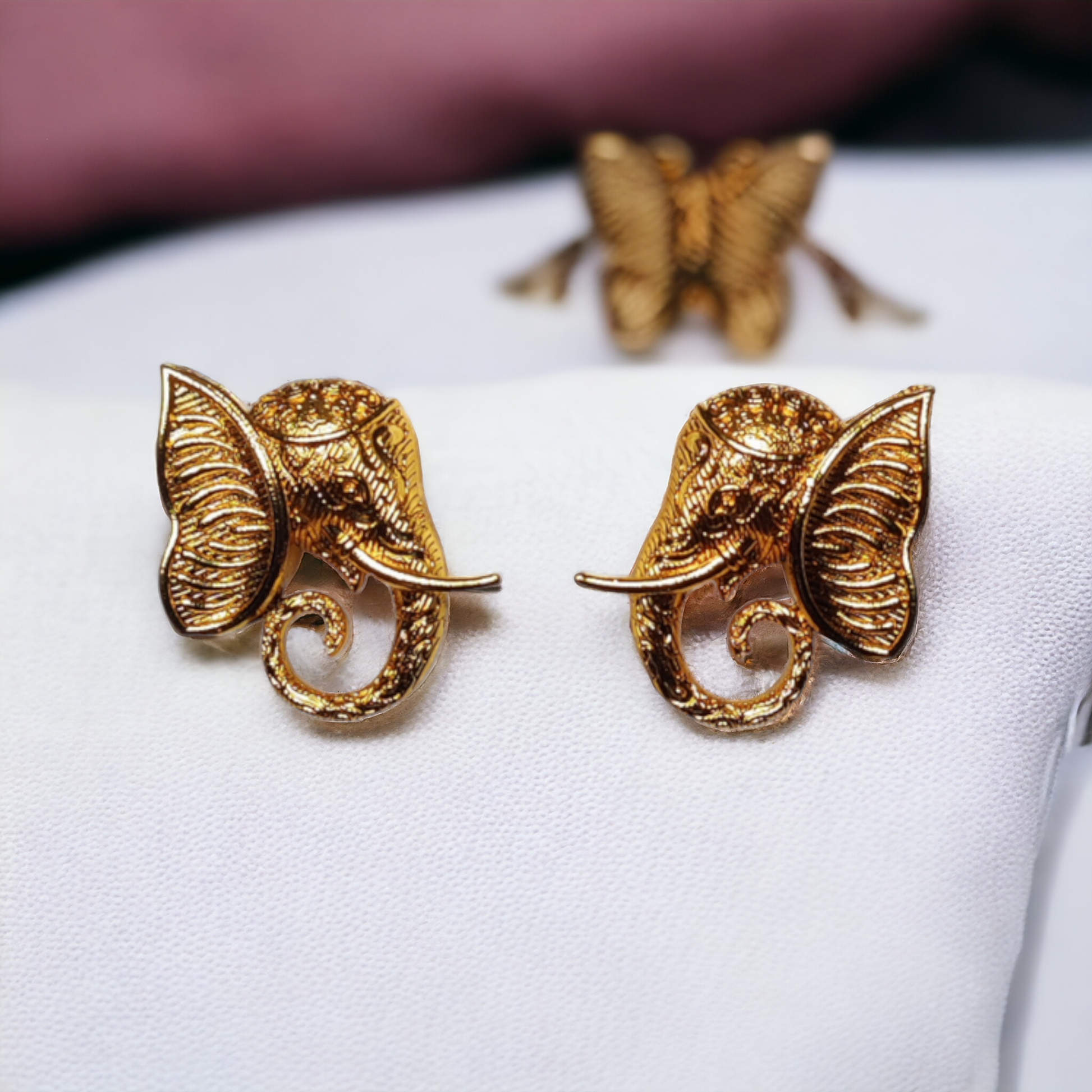 Temple jewellery, ethnic earrings, fashion jewellery, Traditional Earrings, Ganesh Lakshmi Earrings, Jhumka