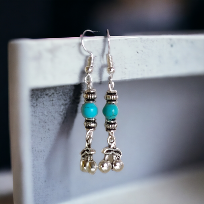 Turquoise Beads Earrings