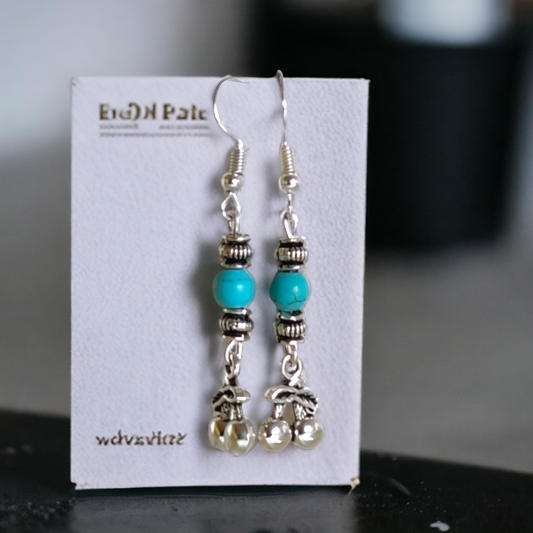 Turquoise Beads Earrings