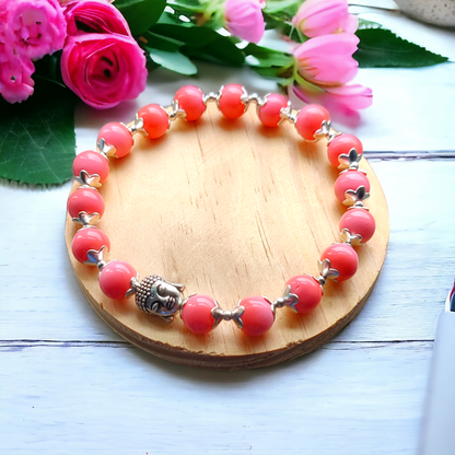 Pink Clay Beads Bracelet