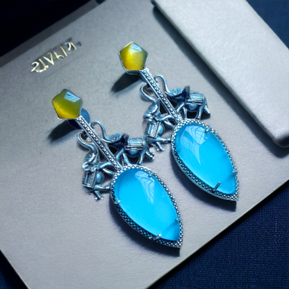 Black Metal Earrings - XJ46