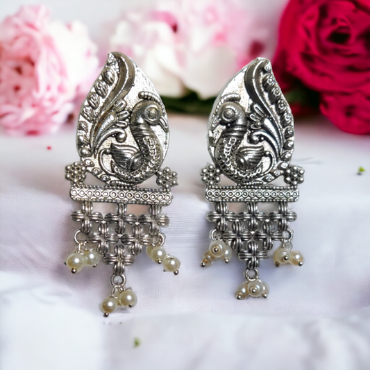Jaipuri Peacock Earrings - XJ60
