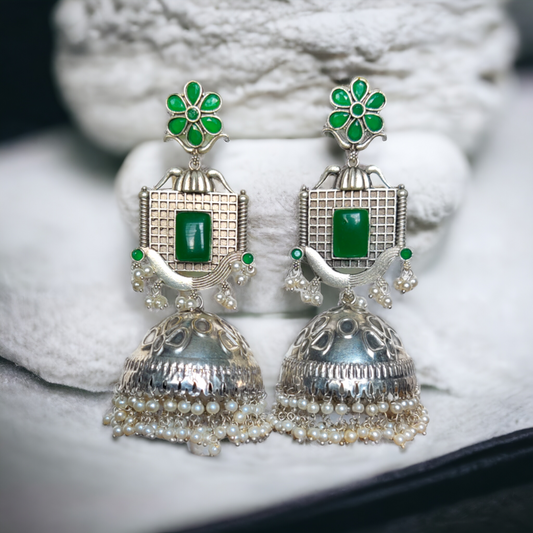 Jaipuri Jhumkas - XJ33 - Jumbo Size