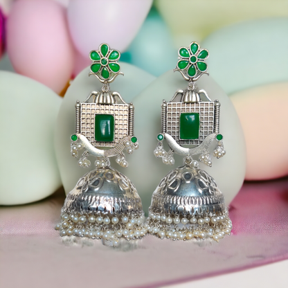 Jaipuri Jhumkas - XJ33 - Jumbo Size