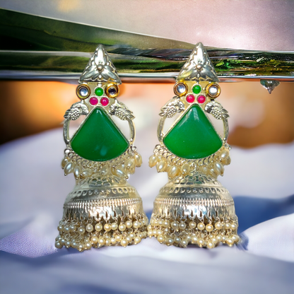 Jaipuri Jhumkas - XJ21 - Jumbo Size