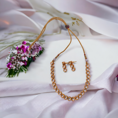 Kundan Necklace Set - KC08