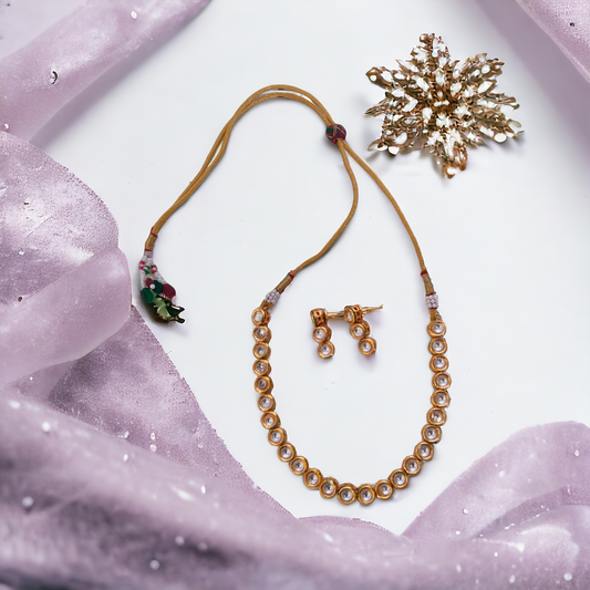 Kundan Necklace Set - KC08