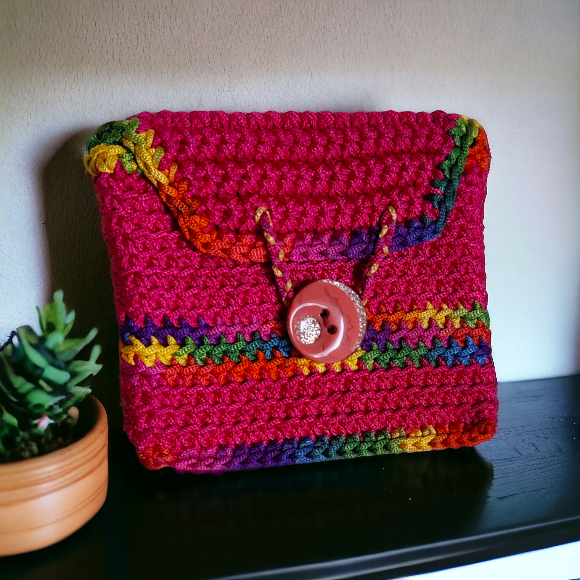 Yarn, crochet Handmade Coin Purse