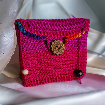 Yarn, crochet Handmade Coin Purse