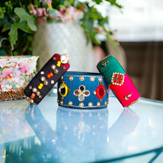 Taasha, handmade bangles, silk thread bangles, handmade, handicrafts