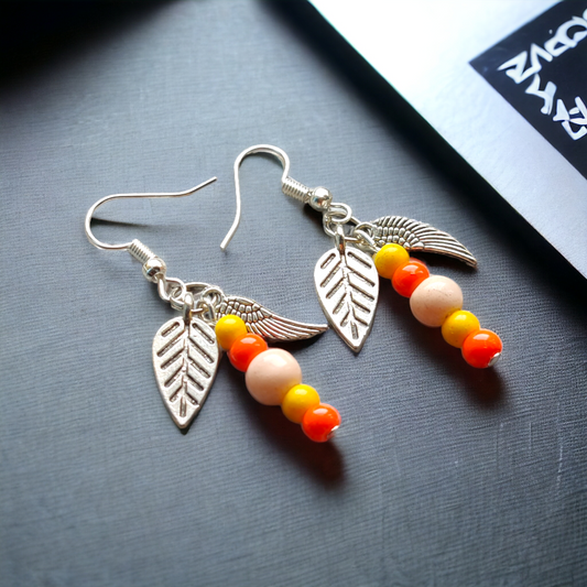 Clay Beads Earrings Adorned With Cute Charms