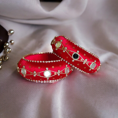 Taasha, handmade bagles, silk thread bangles, handmade bangles, handicrafts