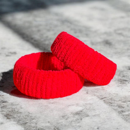 Red Color Soft Yarn Bangles