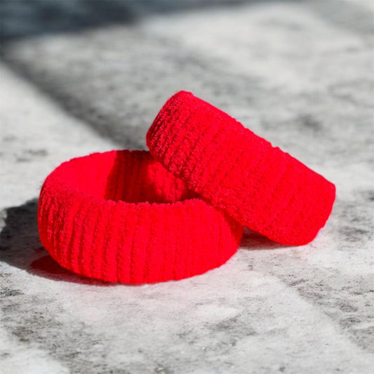Red Color Soft Yarn Bangles