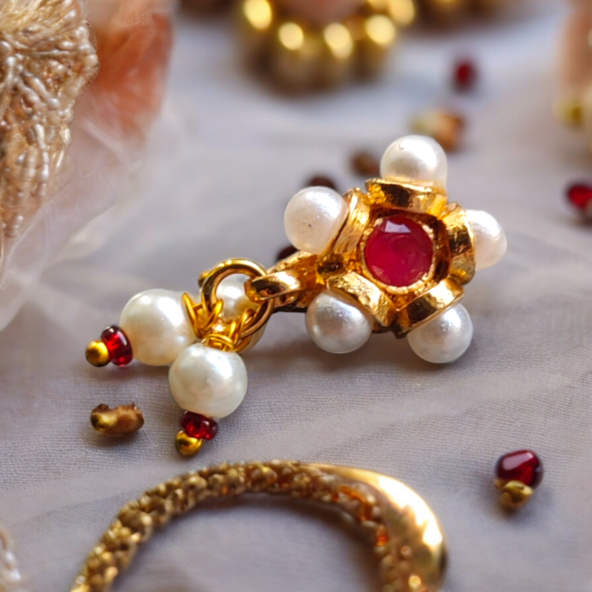 Temple jewellery, Matil, Traditional Jewellery, Ethnic Jewellery, Jhumkas, Kushal's Fashion Jewels