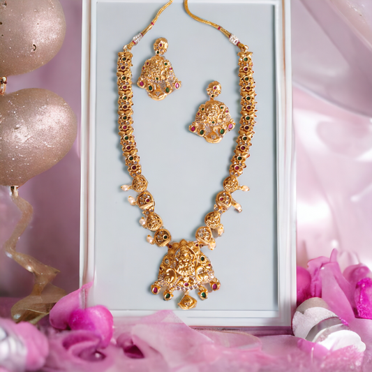 Temple jewellery, Matil, Traditional Jewellery, Ethnic Jewellery, Jhumkas, Kushal's Fashion Jewels