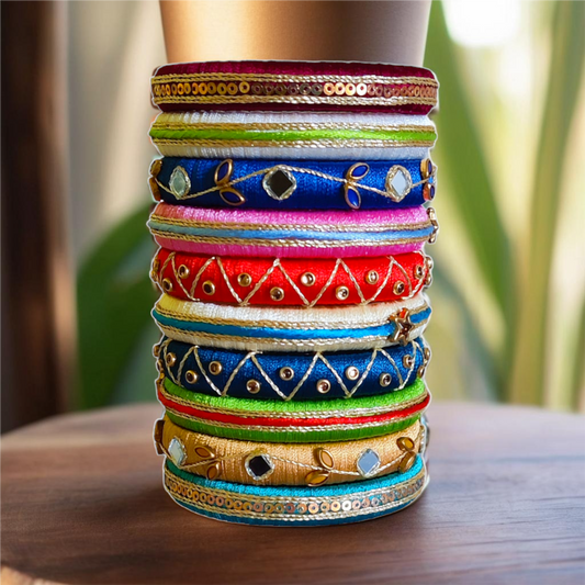 Taasha, handmade bangles, silk thread bangles, handmade, handicrafts