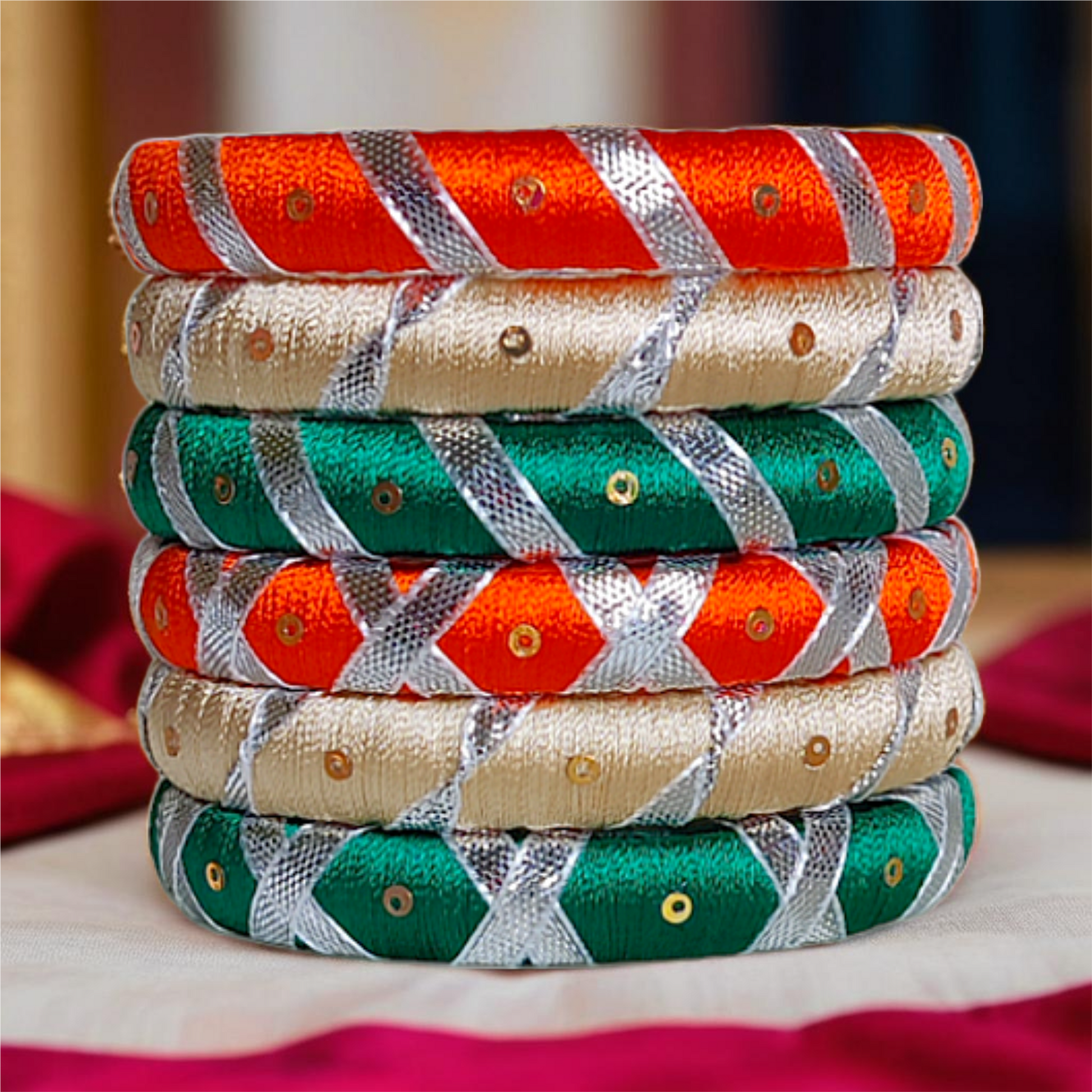 Taasha, handmade bangles, silk thread bangles, handmade, handicrafts