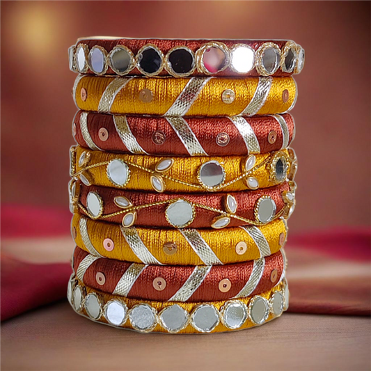 Taasha, handmade bangles, silk thread bangles, handmade bangles, handicrafts