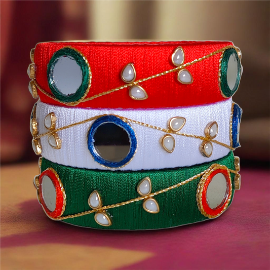 Taasha, handmade bangles, silk thread bangles, handmade bangles, handicrafts