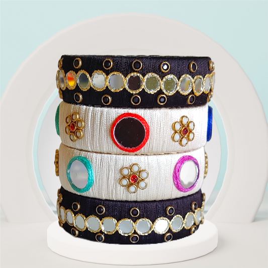 Taasha, handmade bangles, silk thread bangles, handmade, handicrafts