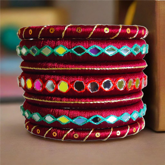 Taasha, handmade bangles, silk thread bangles, handmade, handicrafts